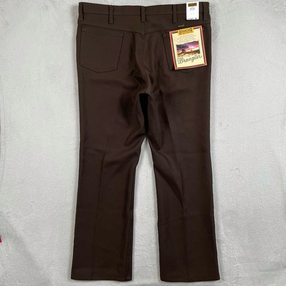 Wrangler Wrancher Boot Jeans Mens 38x30 Brown Western Wear Cowboy Stretch New - Picture 1 of 10